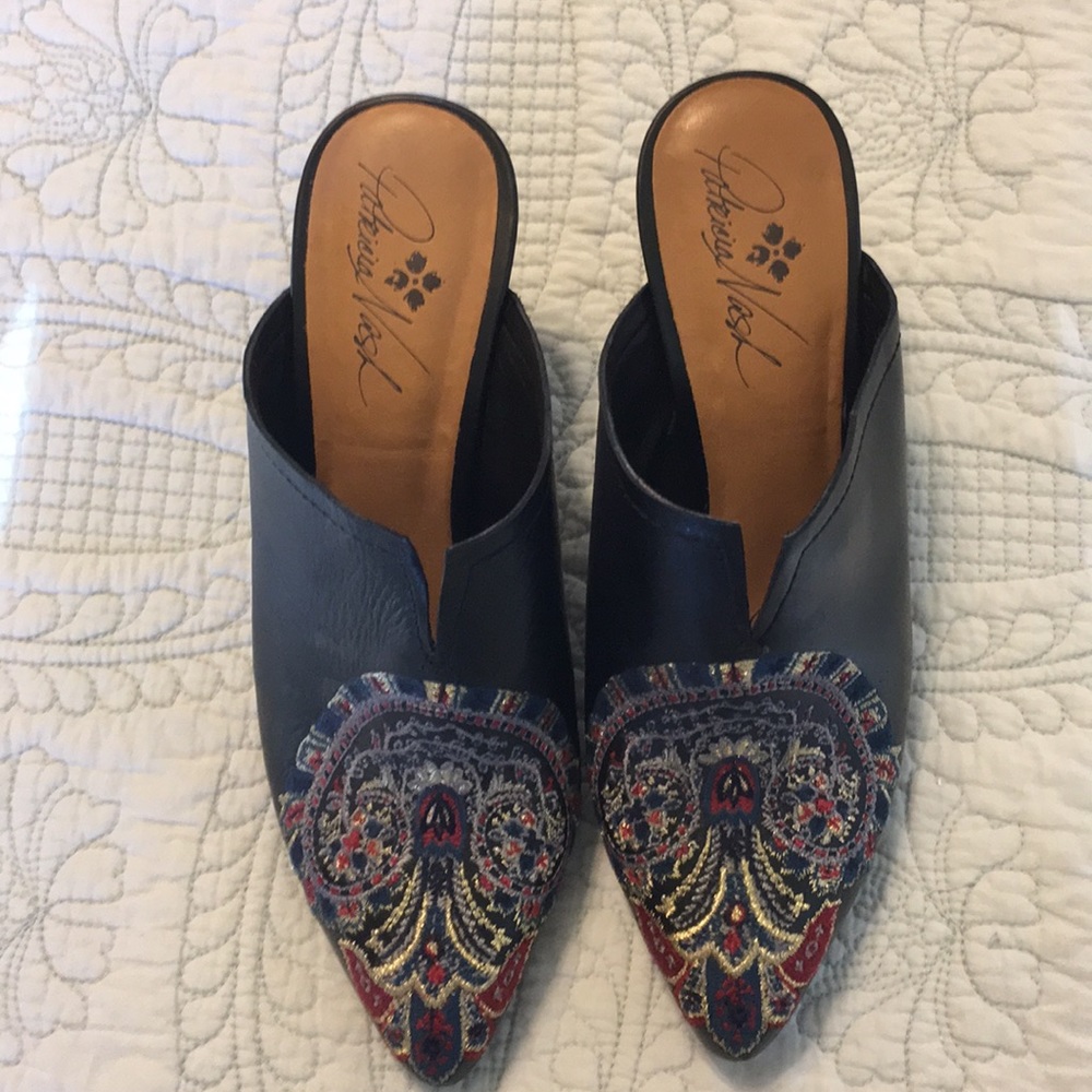 Patricia Nash Slip On Block Heel Mule